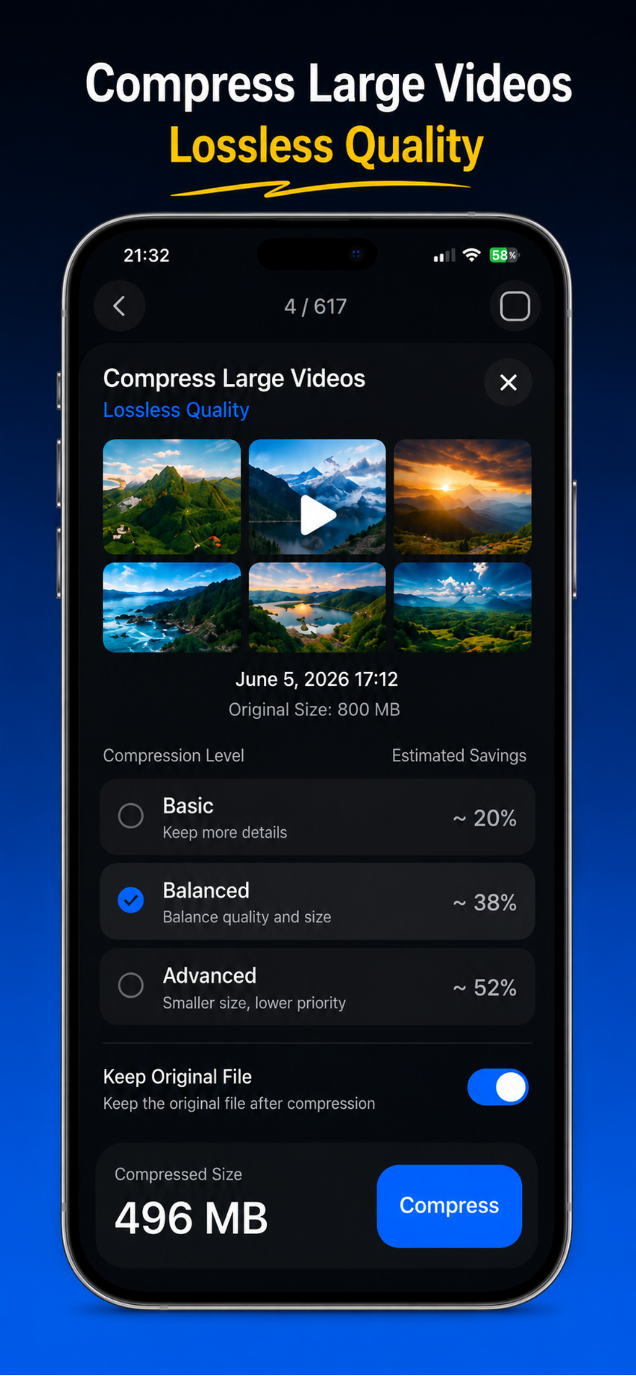PixCleaner media review screen